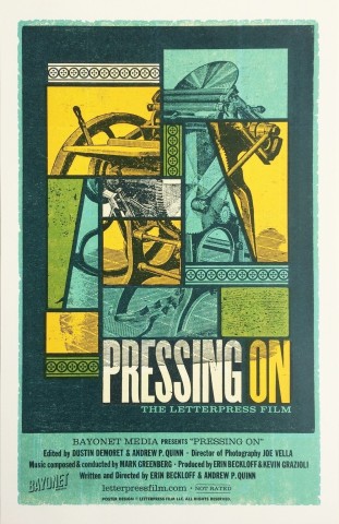 Poster for Pressing On: The Letterpress Film