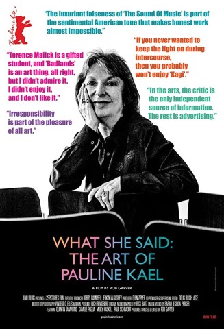 Poster for What She Said: The Art of Pauline Kael